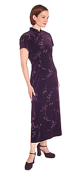 Printed Velvet Dress